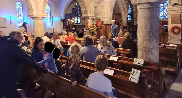 Family worship service with parents, carers and children in St Nicholas Church
